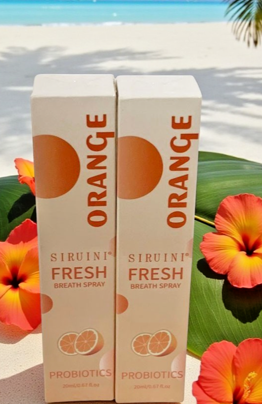 SIRUINI PROBIOTICS FRESH BREATH ORANGE MOUTH SPRAY ORAL HEALTH FORMULA 20ml -2 P