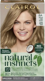 3-New Natural Instincts Clairol Non-Permanent Hair Color-8A MEDIUM COOL BLONDE