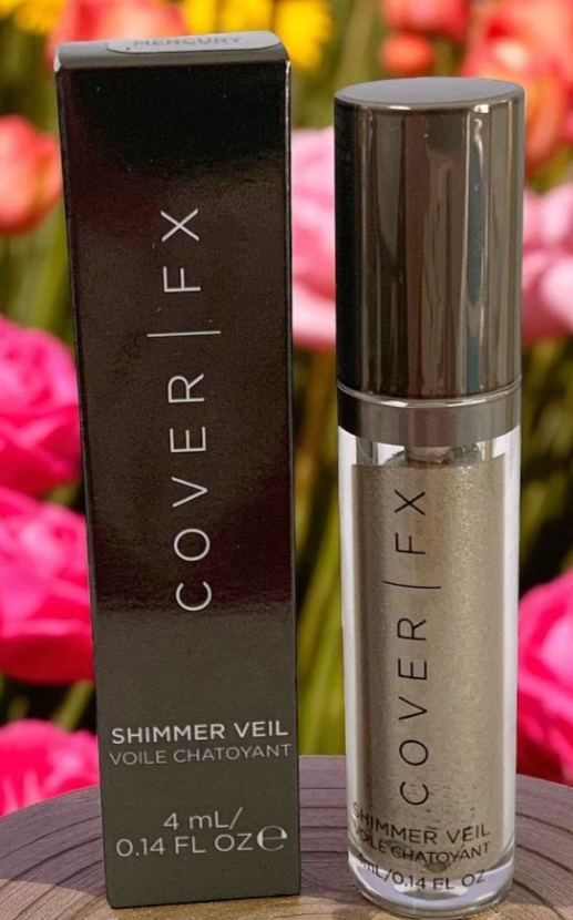 COVER FX SHIMMER VEIL-MERCURY Weightless Cream Shimmer 0.14oz/4ml Made in Italy