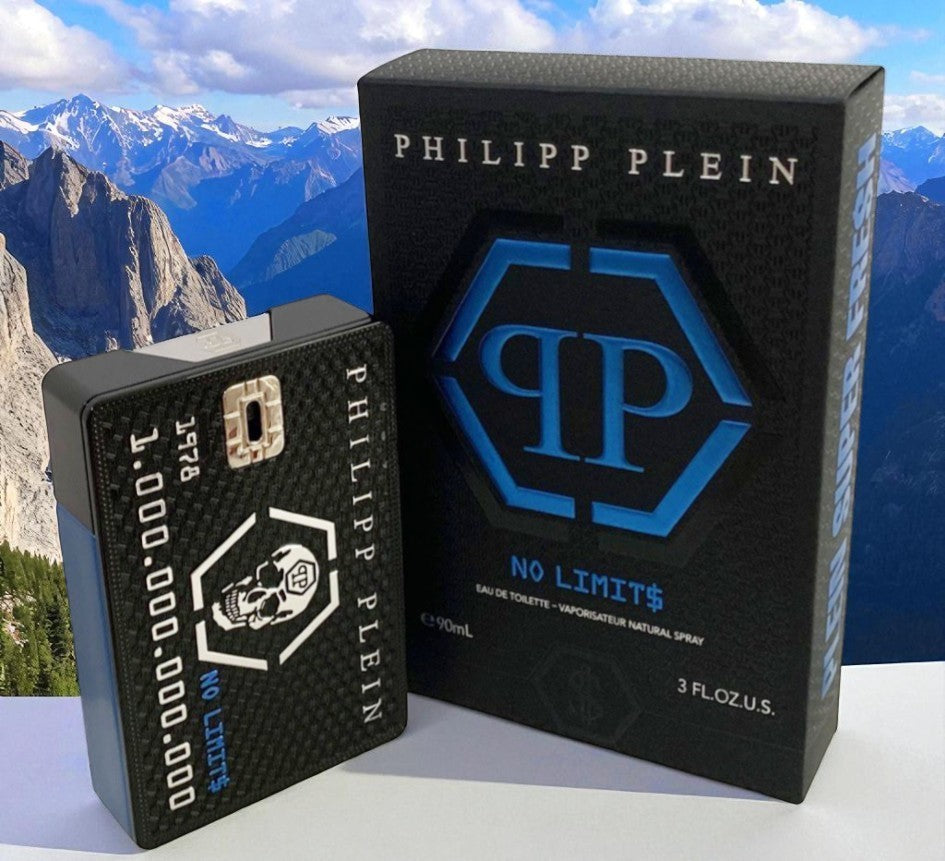 Philipp Plein No Limits Plein Super Fresh EDT for Men 3oz/90ml New in Sealed Box
