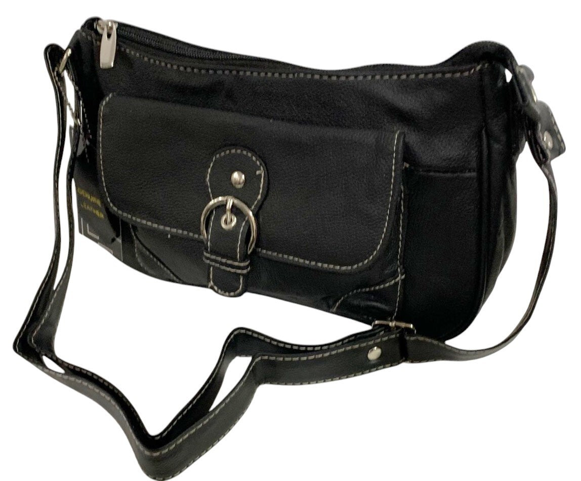 Black Women Vintage Leather Messenger Cross Body Bag Handbag Purse Hobo Satchel