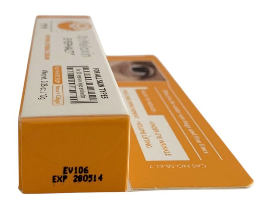 DR Melaxin EYEPHALT RETINOL EYEBAG CREAM, No White Film 0.35oz/10g NEW EXP. 5/28
