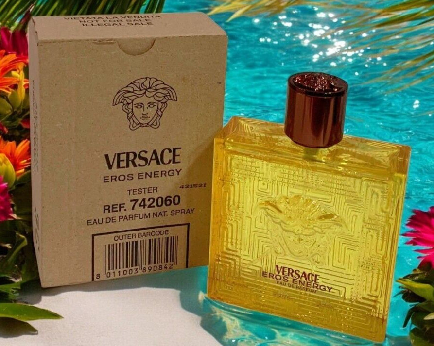 VERSACE EROS ENERGY EAU DE PARFUM SPRAY FOR MEN 3.4oz NEW IN TESTER BOX