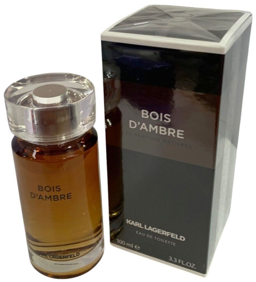 Karl Lagerfeld BOIS D'AMBRE Eau de Toilette Spray for Men 3.3oz NEW SEALED BOX