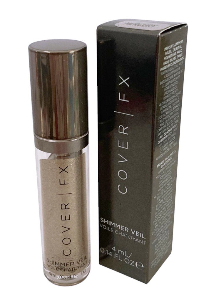 COVER FX SHIMMER VEIL-MERCURY Weightless Cream Shimmer 0.14oz/4ml Made in Italy