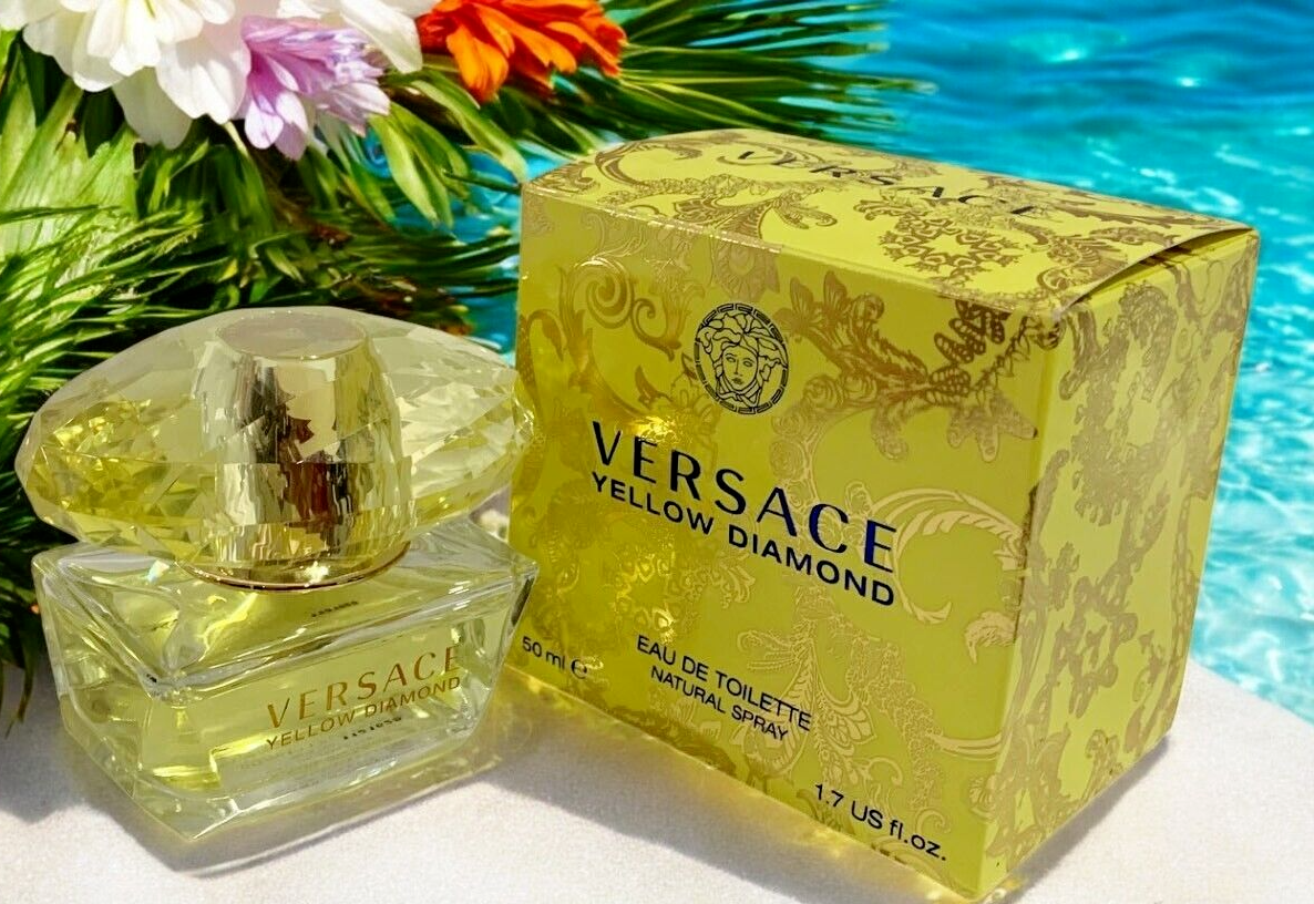 Versace YELLOW DIAMOND 1.7oz EAU DE TOILETTE SPRAY DISCONTINUED 2015 FORMULA