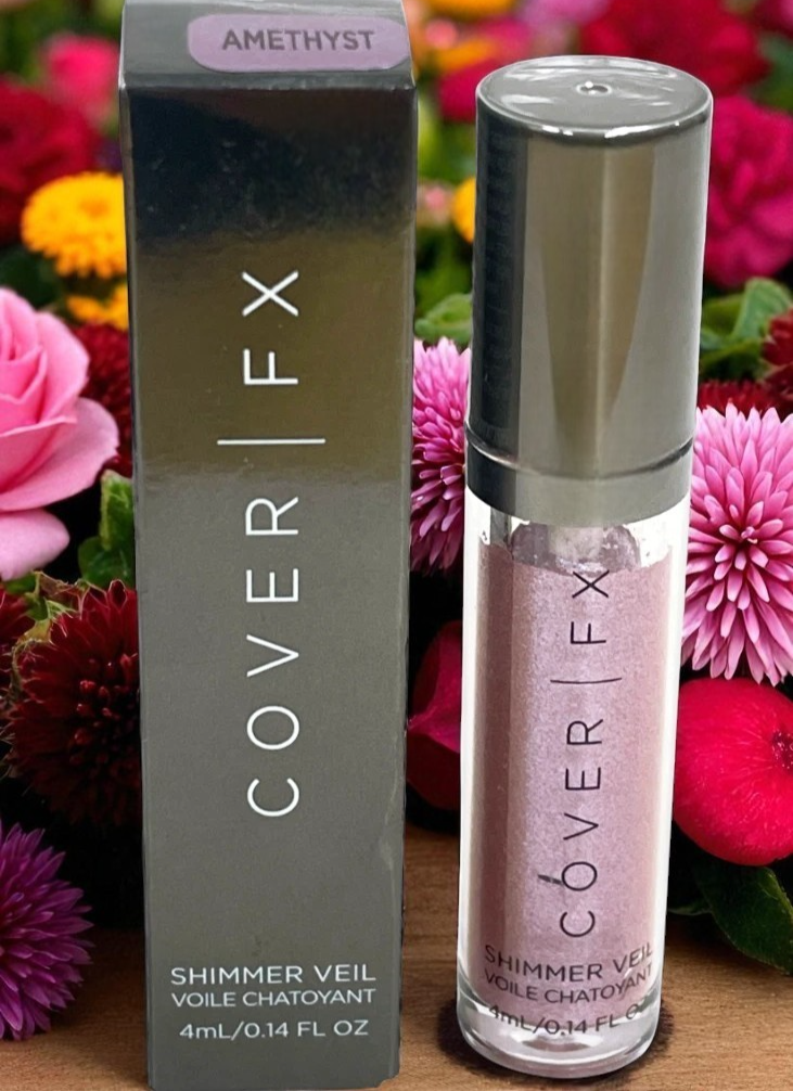 COVER FX SHIMMER VEIL-AMETHYST Weightless Cream Shimmer 0.14oz/4ml Made in Italy