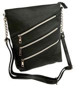 BLACK LARGE SOFT LEATHER MESSENGER SHOULDER BAG CROSS BODY SATCHEL MEN &WOMEN