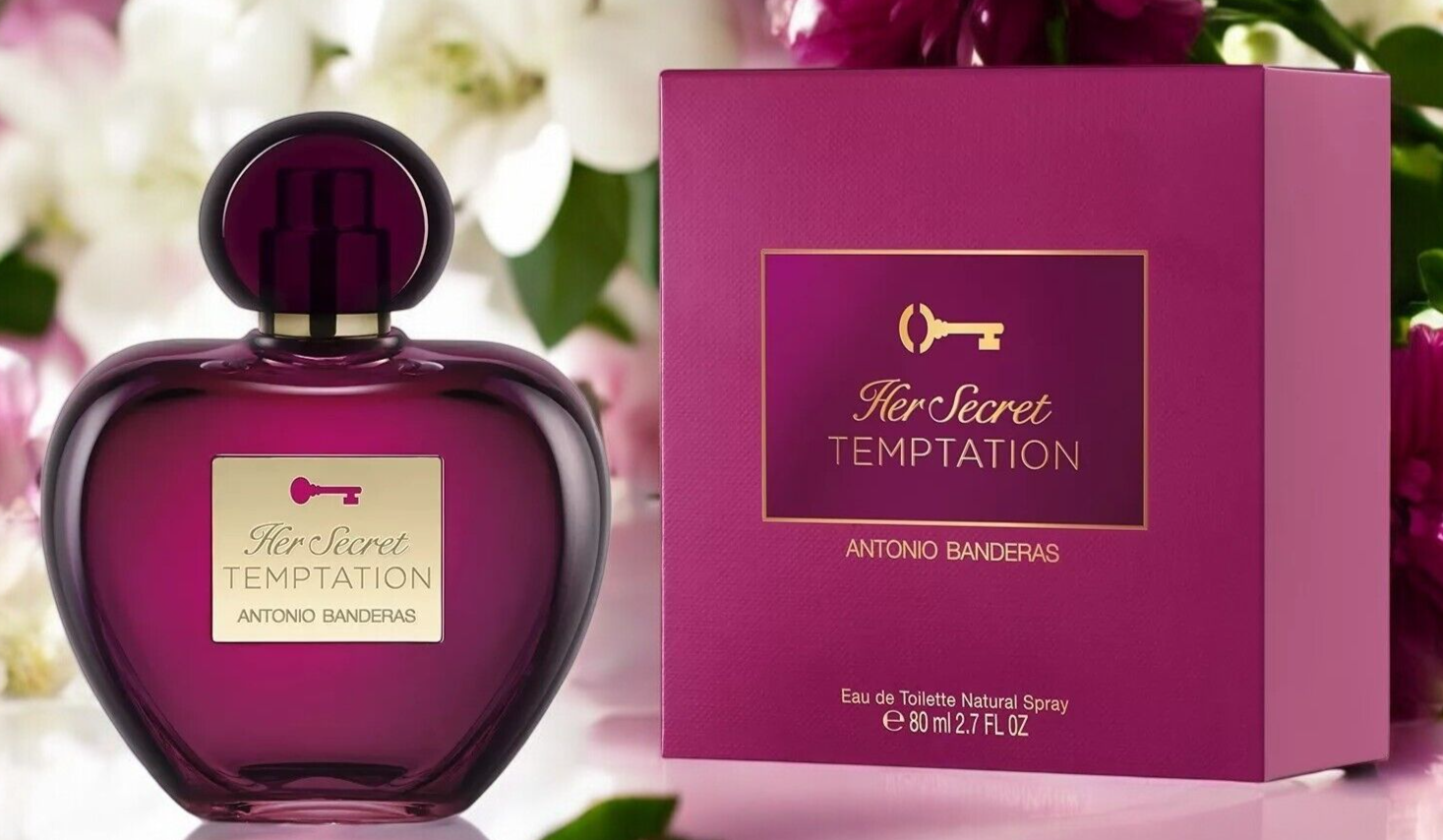 Antonio Banderas Women's Her Secret Temptation EDT Spray 2.7oz Authentic Sealed
