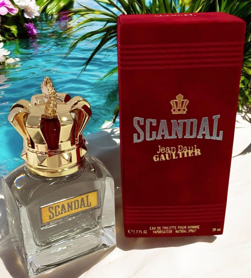 Jean Paul Gaultier Scandal Men EDT Spray 1.7oz / 50ml Authentic New Sealed Box