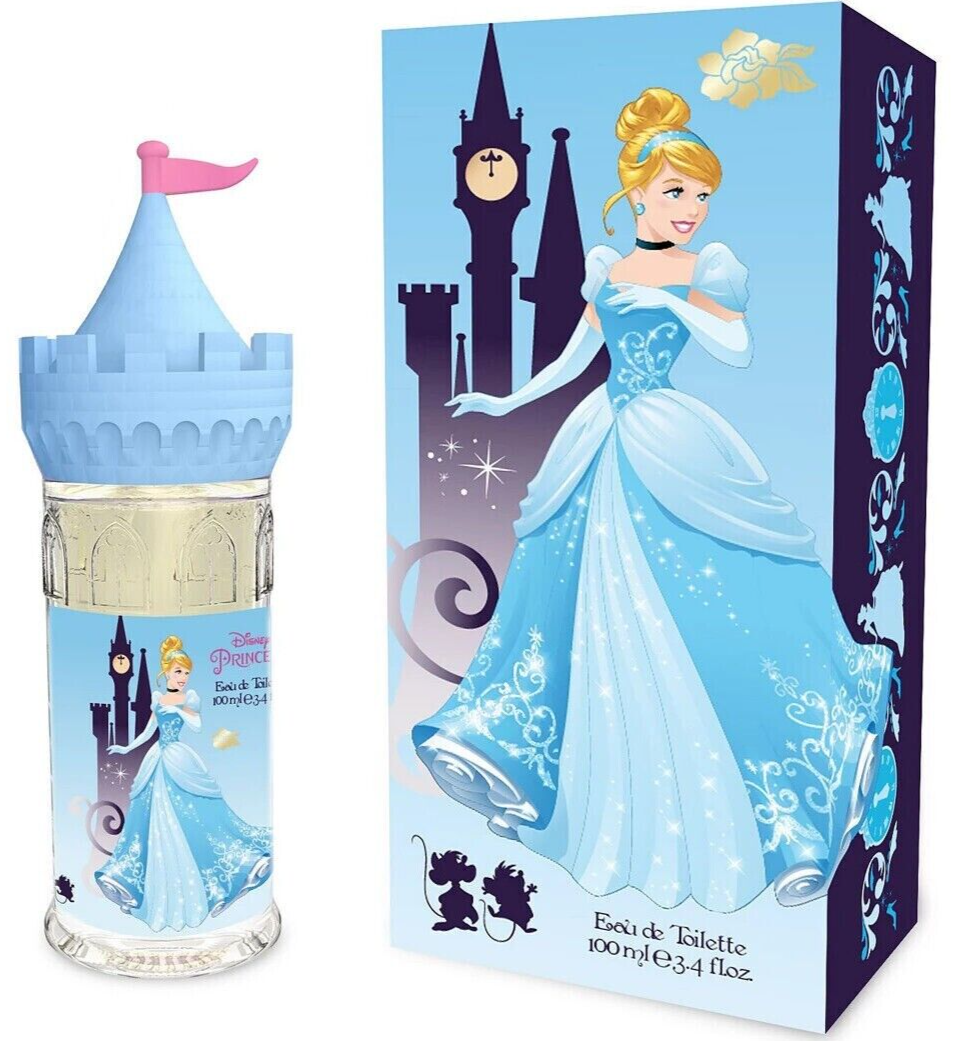 Disney Princess Cinderella Eau De Toilette 3.4 Fl OZ For Girls New In Box