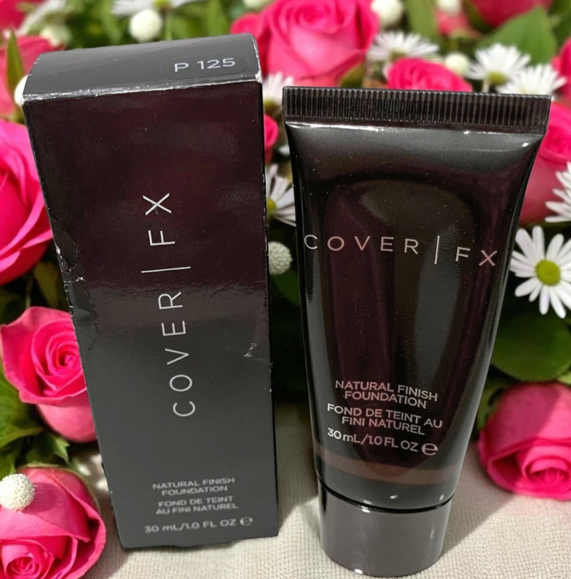 Cover FX Natural Finish Foundation - P 125 - 1oz/30ml -Sealed - New in Box