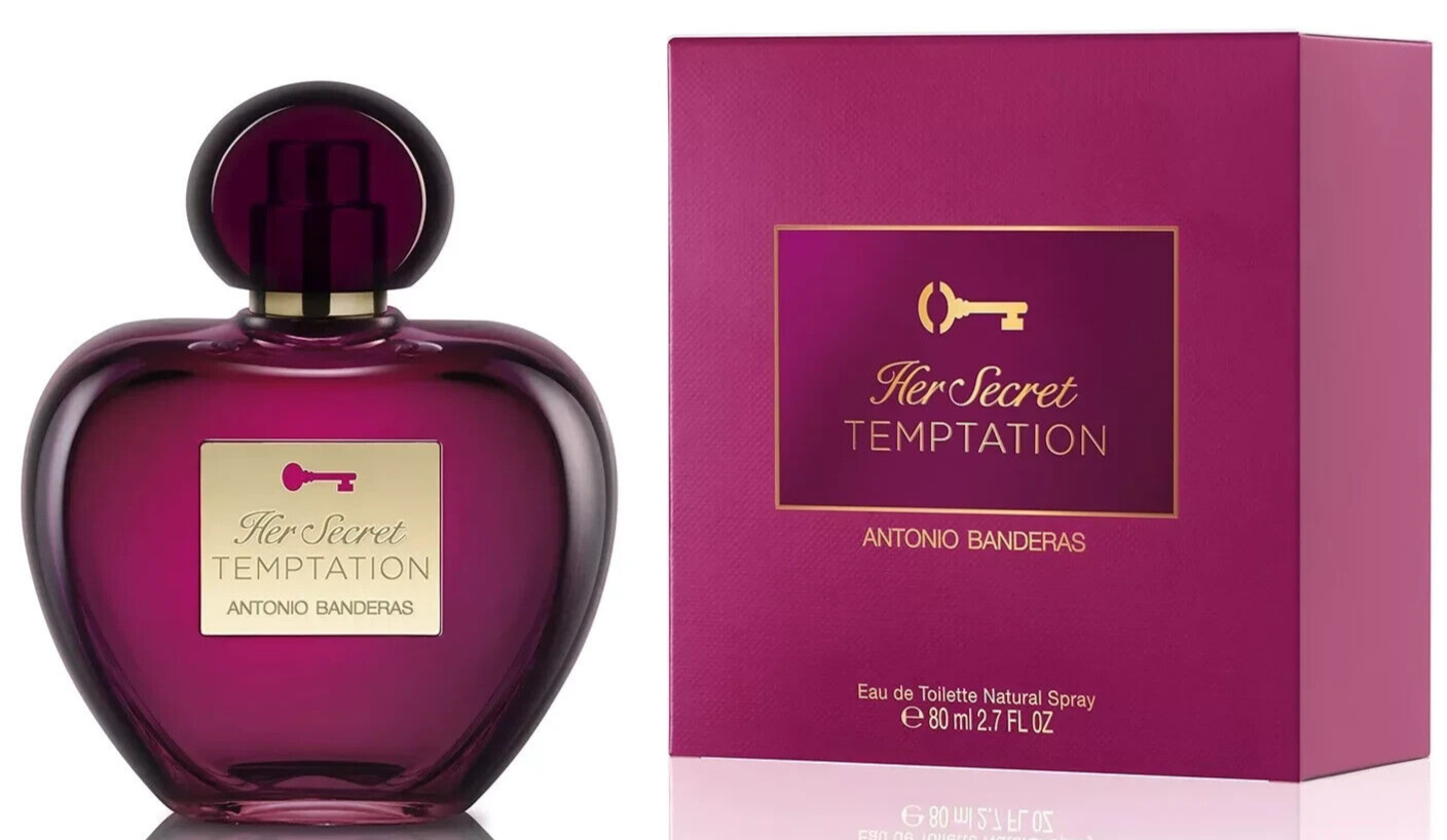 Antonio Banderas Women's Her Secret Temptation EDT Spray 2.7oz Authentic Sealed