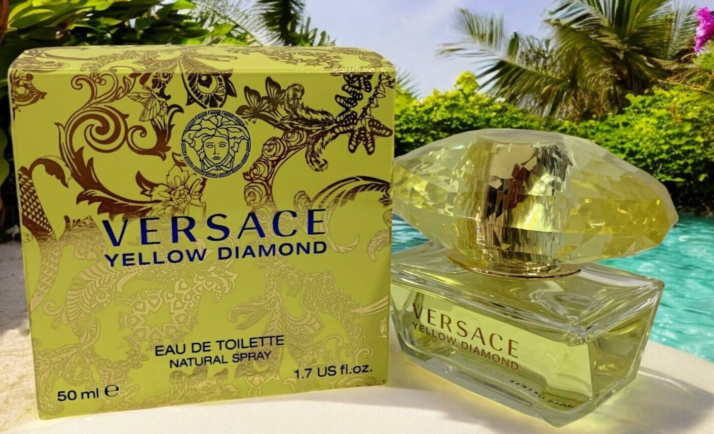 Versace YELLOW DIAMOND 1.7oz EAU DE TOILETTE SPRAY DISCONTINUED 2015 FORMULA