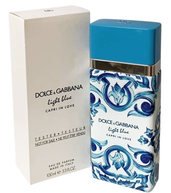 Dolce and Gabbana Men's Light Blue Capri In Love EDP Spray 3.4oz/100ml White box