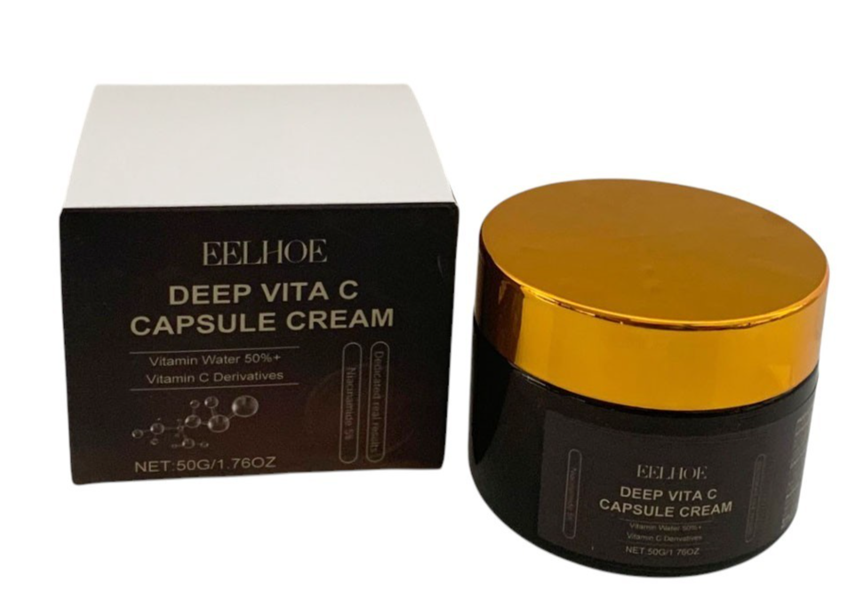 DEEP VITA C CAPSULE CREAM NIACINIMIDE 5% HYALURONIC ACID REDUCE WRINCLES 1.76 oz