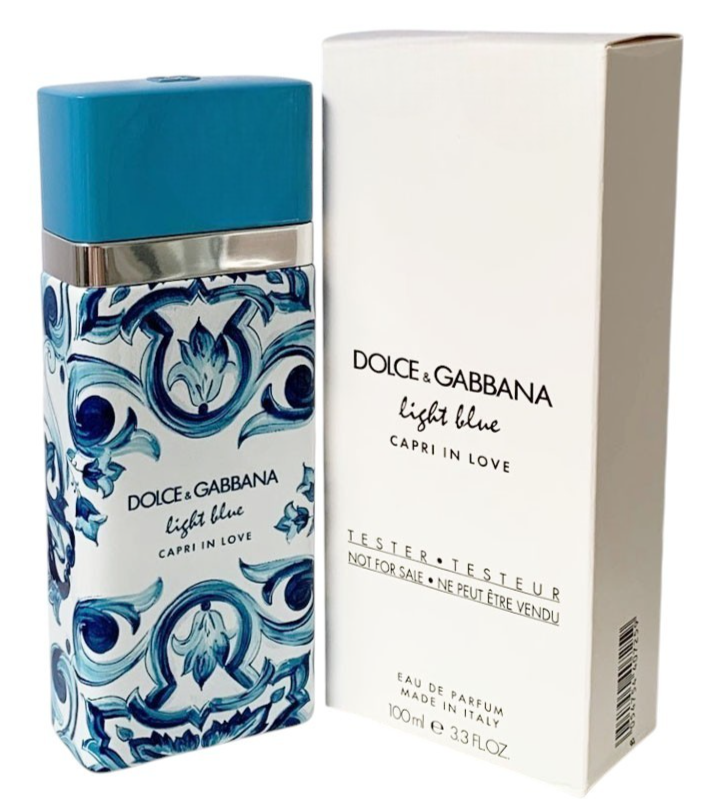 Dolce and Gabbana Men's Light Blue Capri In Love EDP Spray 3.4oz/100ml White box