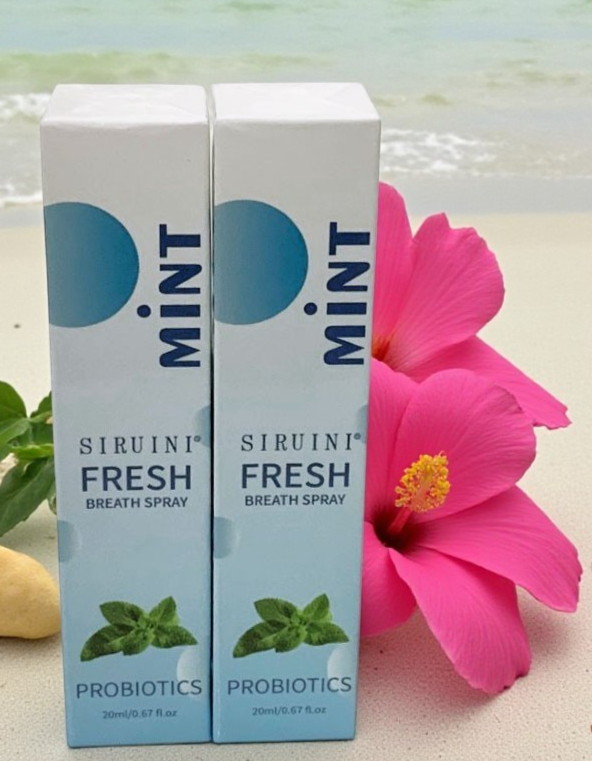 SIRUINI PROBIOTICS FRESH BREATH MINT MOUTH SPRAY ORAL HEALTH FORMULA 20ml-2 pack
