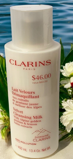 Clarins Velvet Cleansing Milk with Alpine Golden Gentian & Lemon Balm Extract...