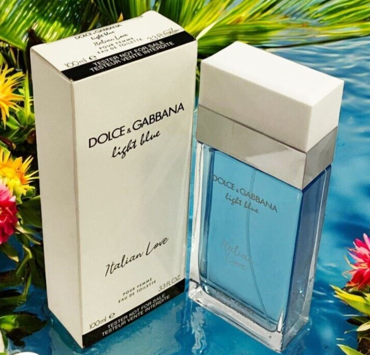 DOLCE & GABBANA LIGHT BLUE ITALIAN LOVE EDT SPRAY FOR WOMEN 3.3oz IN WHITE BOX