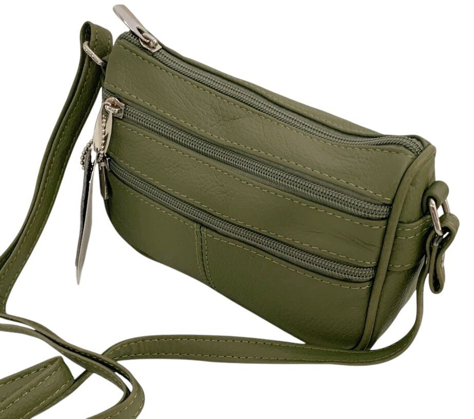 OLIVE Soft Cowhide Leather Small Handbag Crossbody Shoulder Bag  Purse for Women