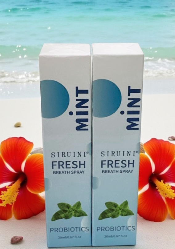 SIRUINI PROBIOTICS FRESH BREATH MINT MOUTH SPRAY ORAL HEALTH FORMULA 20ml-2 pack