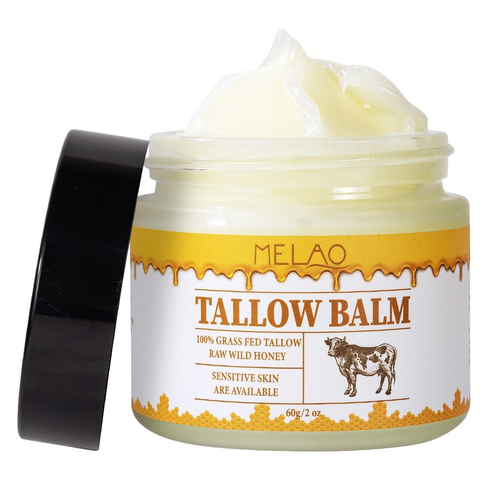 MELAO TALLOW BALM GRASS FED&ROW WILD HONEY NATURAL SKIN MOISTURIZER &REPAIR 2oz