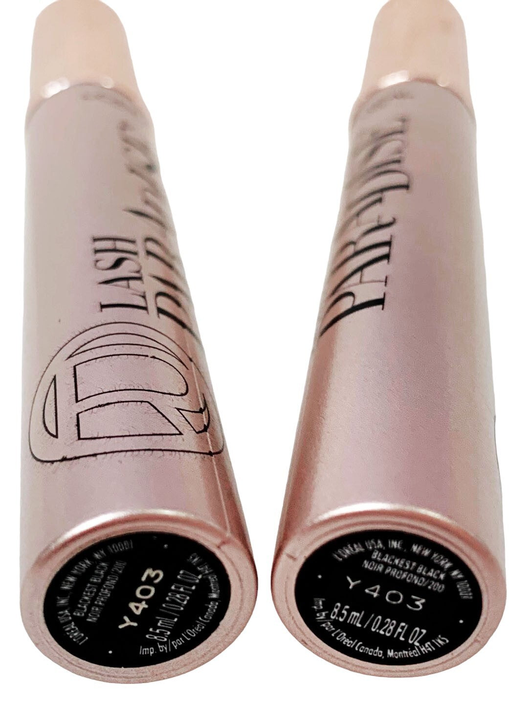 2-L'Oréal Voluminous Lash Paradise Washable Mascara, Blackest Black 0.28oz Each