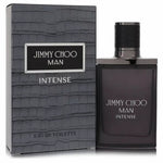 Jimmy Choo Man Intense perfume bottle and packaging on a white background