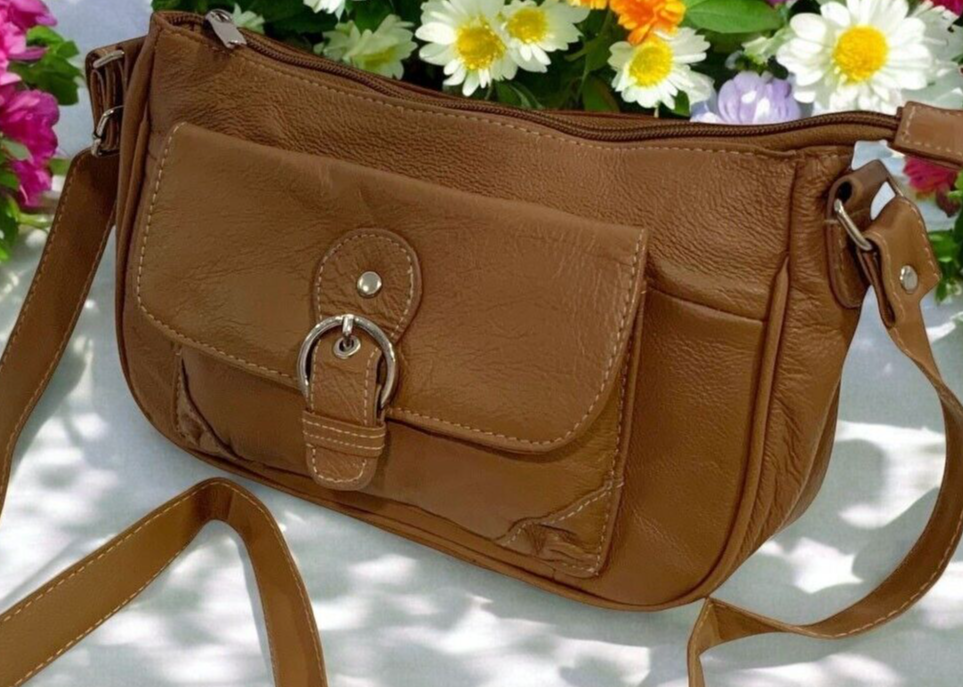 Brown Women Vintage Leather Messenger Cross Body Bag Handbag Purse Hobo Satchel