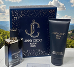 JIMMY CHOO BLUE MEN 2PC GIFT SET-1.7oz  EDT+3.4OZ SHOWER GEL NEW MADE IN FRANCE