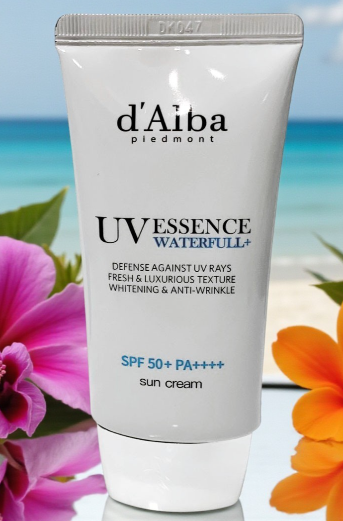 D'ALBA UV ESSENCE VEGAN WATERFULL+SUN CREAM ANTI-WRINKLE SPF50+PA+++As PICTURED
