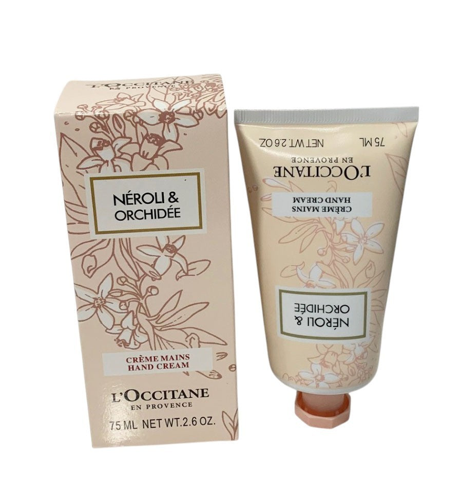 L'Occitane Neroli & Orchidee Hand Cream 75ml/2.6oz. SET OF 2 New In Box
