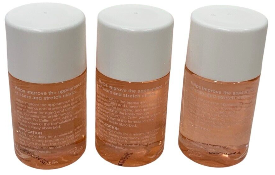 3 Pack Bio-Oil Skincare Body Oil Moisturizer Scars & Stretch Marks 0.85oz Each