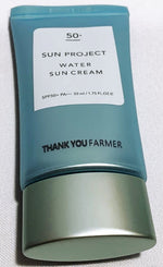 THANK YOU FARMER Sun Project  SPF50 Water Sun Cream 1.7oz/50ml NEW IN BOX SEALED