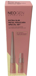 Neogen  Extra Slim Metal Maxicara 0.2oz+Refill 0.2oz Set Black EXP 12/2026