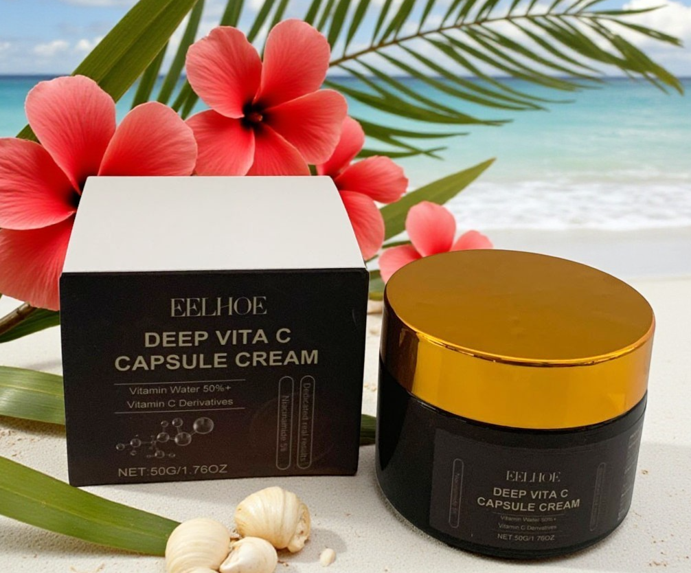 DEEP VITA C CAPSULE CREAM NIACINIMIDE 5% HYALURONIC ACID REDUCE WRINCLES 1.76 oz
