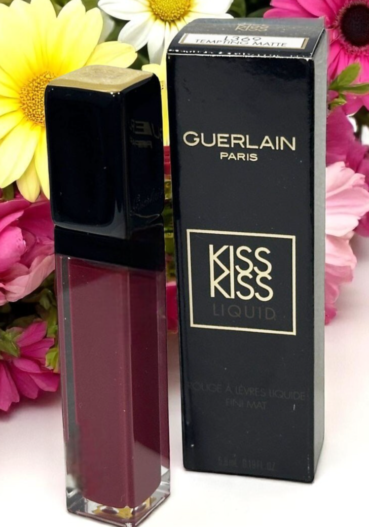 Guerlain Kiss Kiss Liquid Lipstick Matte Finish L369 Tempting Matte 0.19oz/5.8ml