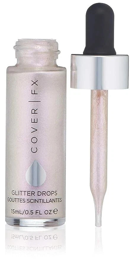 COVER FX ~ GLITTER DROPS ~ AURORA ~ 0.5 oz / 15ml Made in Italy, New in Box