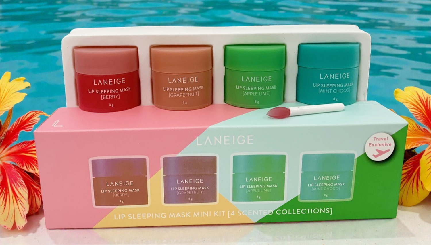 Laneige Lip Sleeping Mask Mini Kit 4pcs 8gr Each  Scented Collection Exp. 9/28