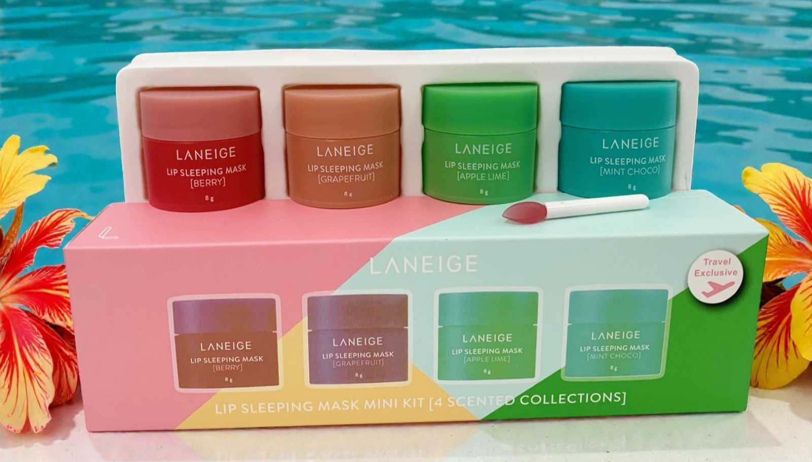 Laneige Lip Sleeping Mask Mini Kit 4pcs 8gr Each  Scented Collection Exp. 9/28
