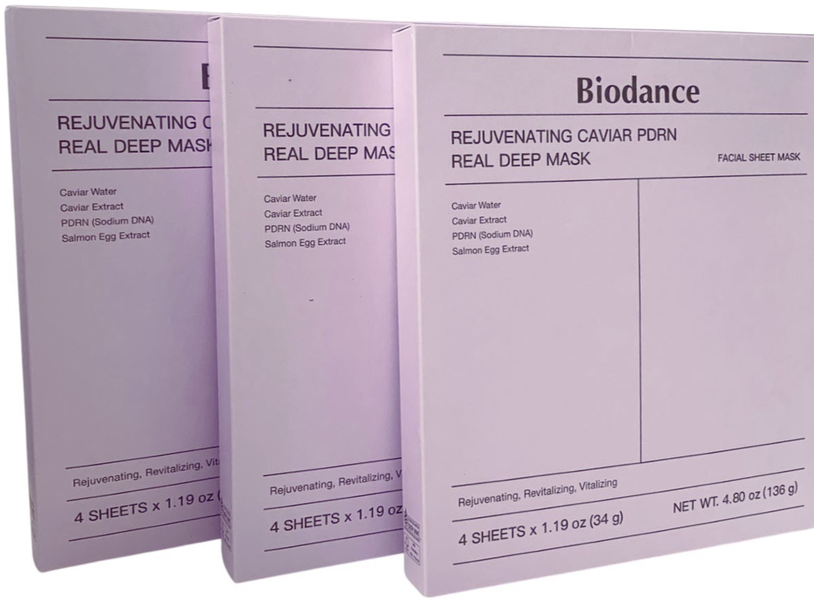Biodance Rejuvenating Caviar PDRN Real Deep Mask 12 Sheets Korean New EXP 09/28