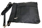 BLACK LARGE SOFT LEATHER MESSENGER SHOULDER BAG CROSS BODY SATCHEL MEN &WOMEN
