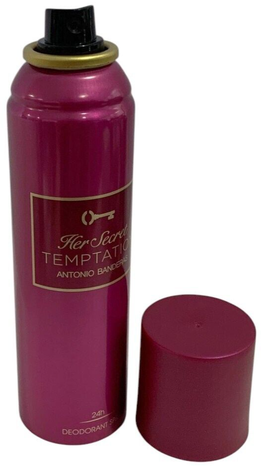 Antonio Banderas Women's Her Secret Temptation EDT Spray 2.7oz & Deodorant 5.1oz
