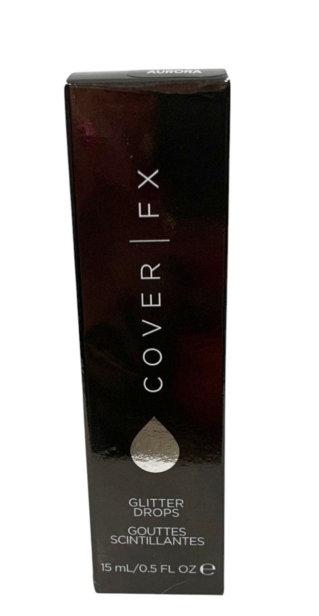 COVER FX ~ GLITTER DROPS ~ AURORA ~ 0.5 oz / 15ml Made in Italy, New in Box