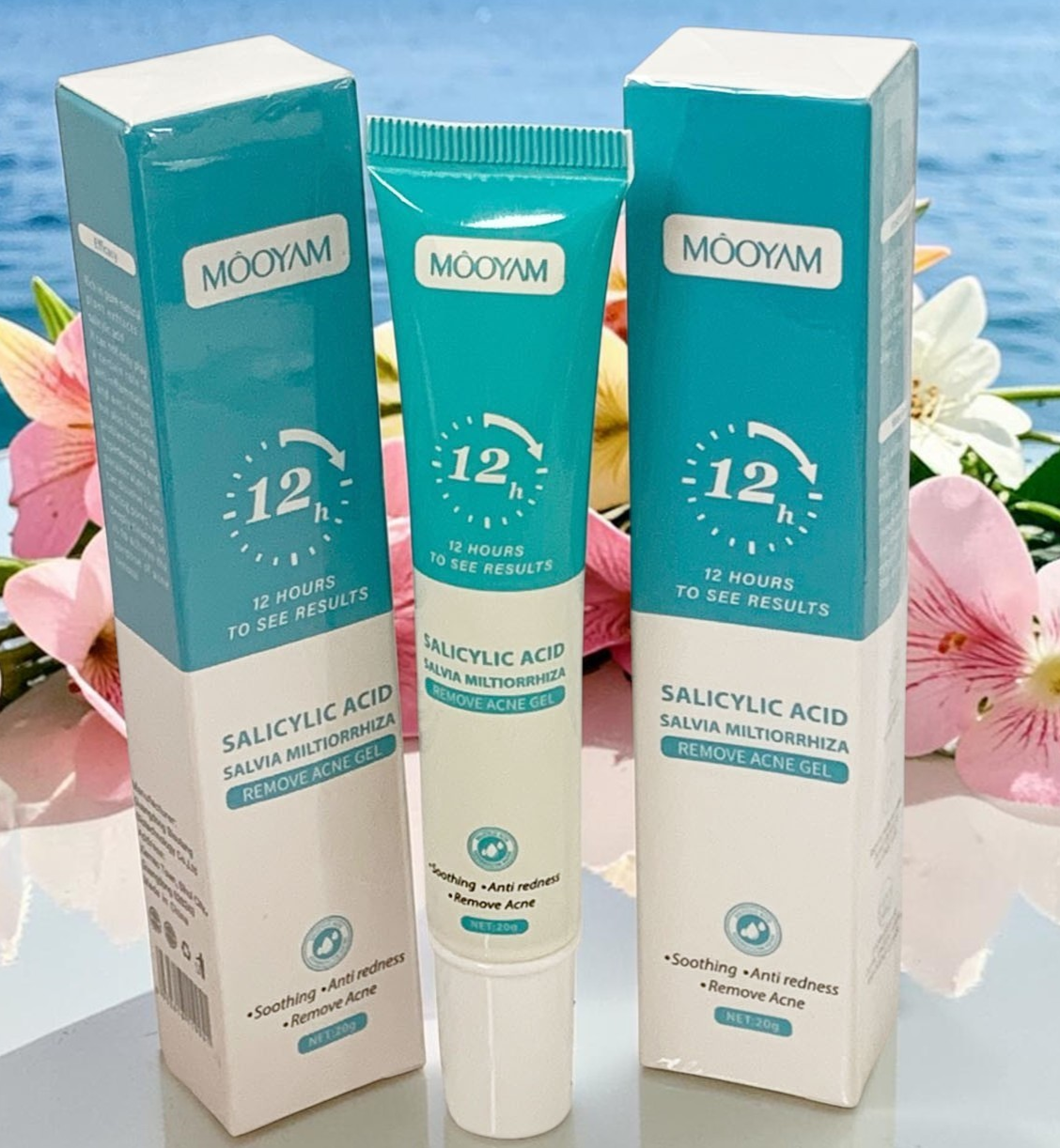 Salicylic Acid Acne Cream Gel Anti Reddness Treatment  Skin Care 20ml Set of 2