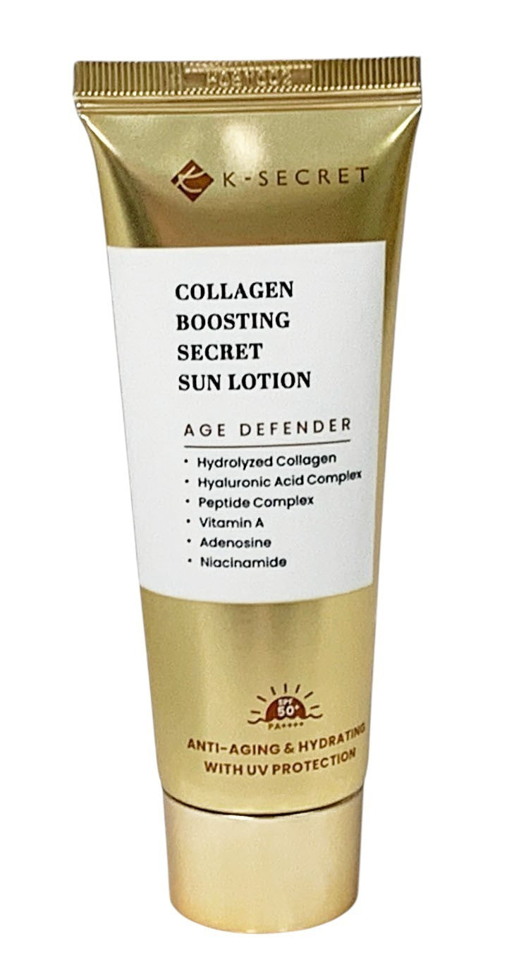 K-SECRET Collagen Boosting Secret Sun Lotion Sunscreen 60ml SET OF 2 as Pictured
