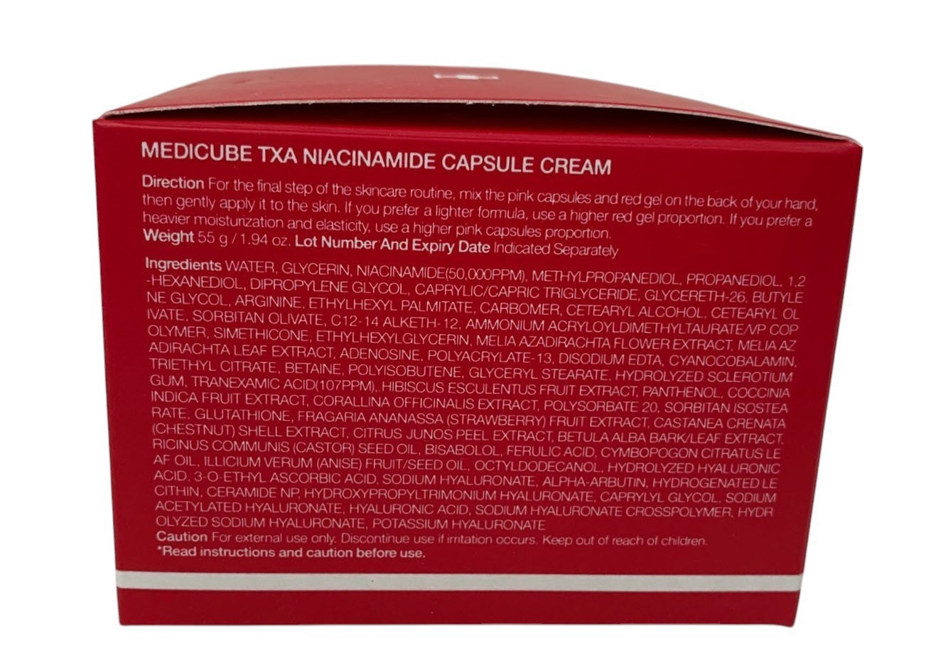 MEDICUBE TXA+Niacinamide Capsule Cream | Texture & Hydration 1.94 fl oz SEALED