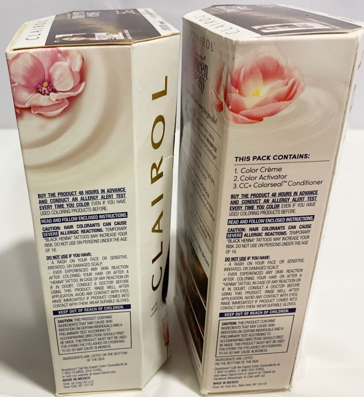 2-CLAIROL Nice & Easy 5G Medium Golden Brown 100% Gray Coverage