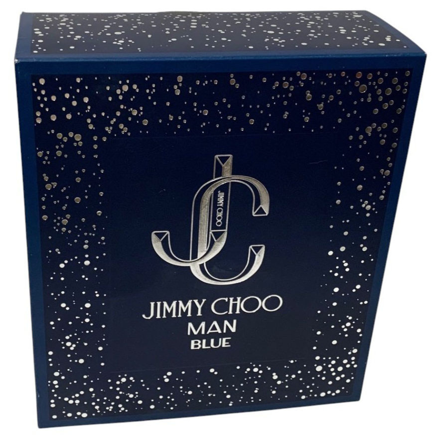 JIMMY CHOO BLUE MEN 2PC GIFT SET-1.7oz  EDT+3.4OZ SHOWER GEL NEW MADE IN FRANCE